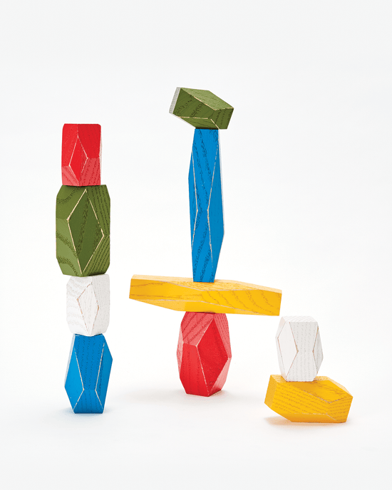 Little areaware play balancing blocks multicolor
