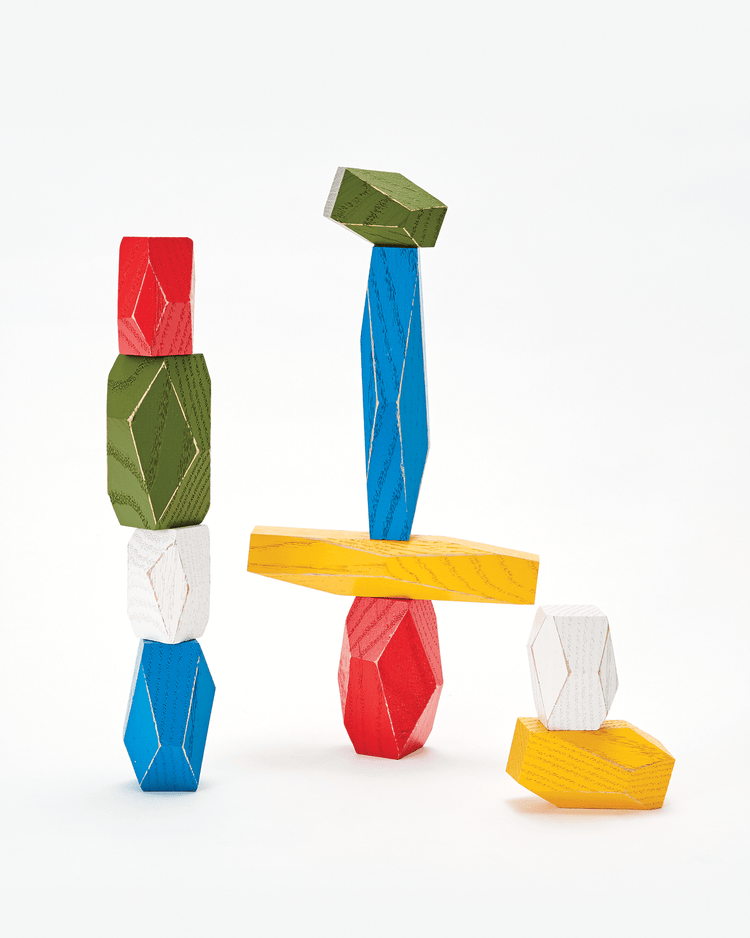 Little areaware play balancing blocks multicolor