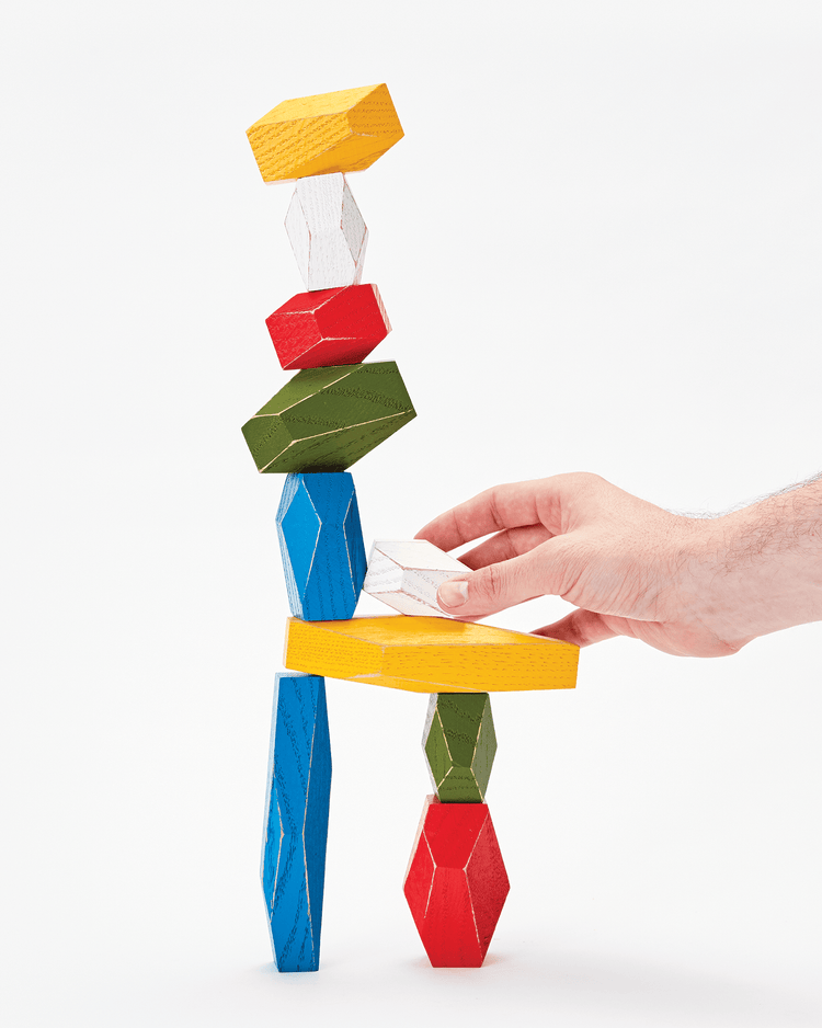 Little areaware play balancing blocks multicolor