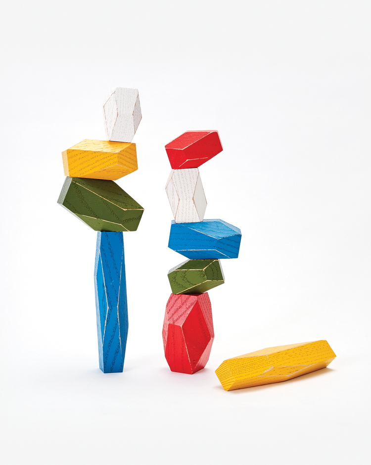 Little areaware play balancing blocks multicolor