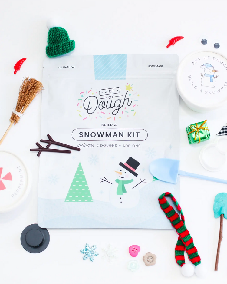 Little art of dough play build a snowman dough kit