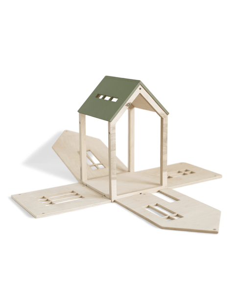 large magnetic dollhouse in khaki – Little