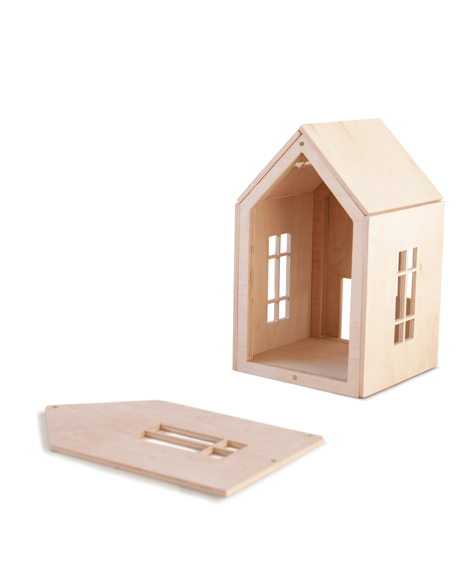 large magnetic dollhouse in natural – Little