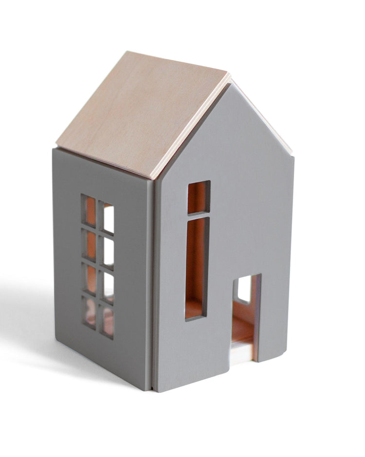 Little babai play medium magnetic dollhouse in grey