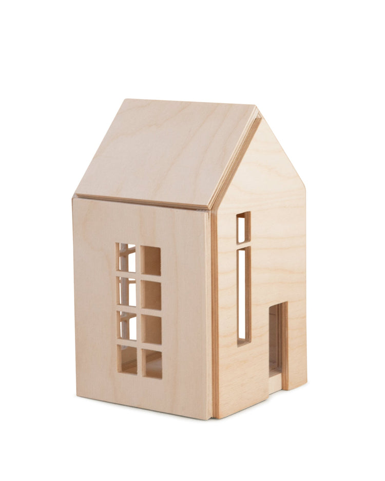 Little babai play small magnetic dollhouse in natural