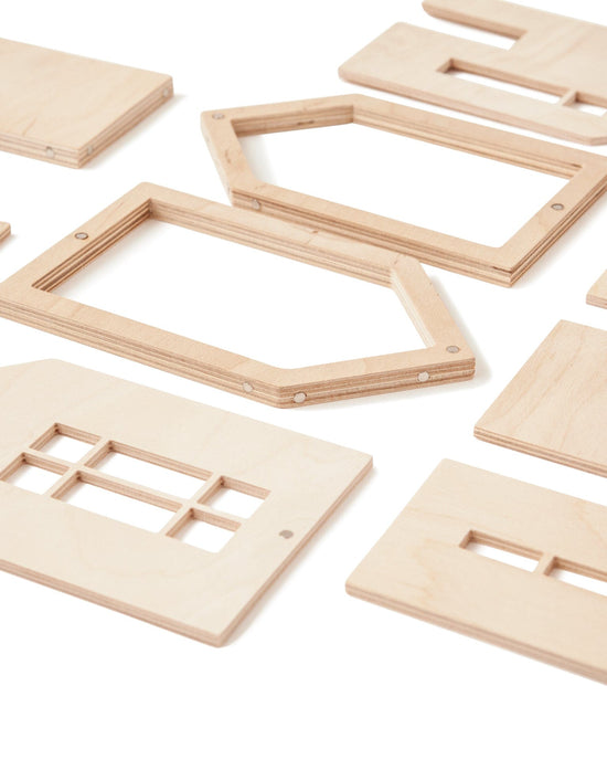 Little babai play small magnetic dollhouse in natural