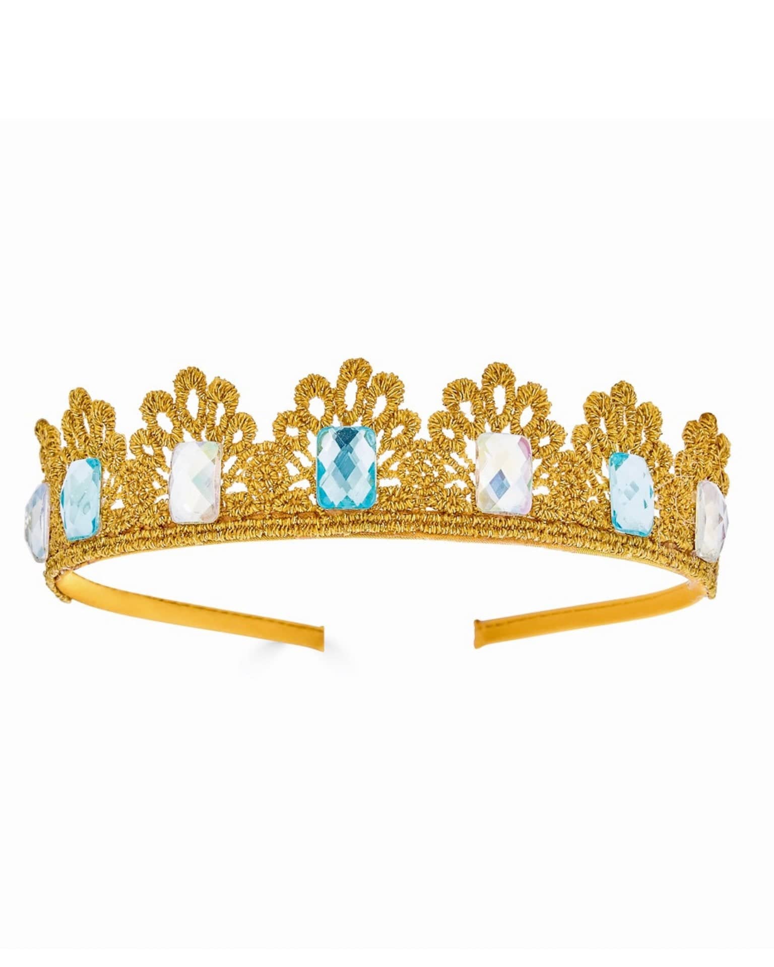 princess headband crown in blue Little
