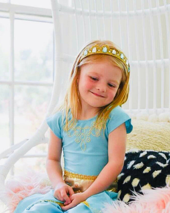 Little bailey + ava play princess headband crown in blue