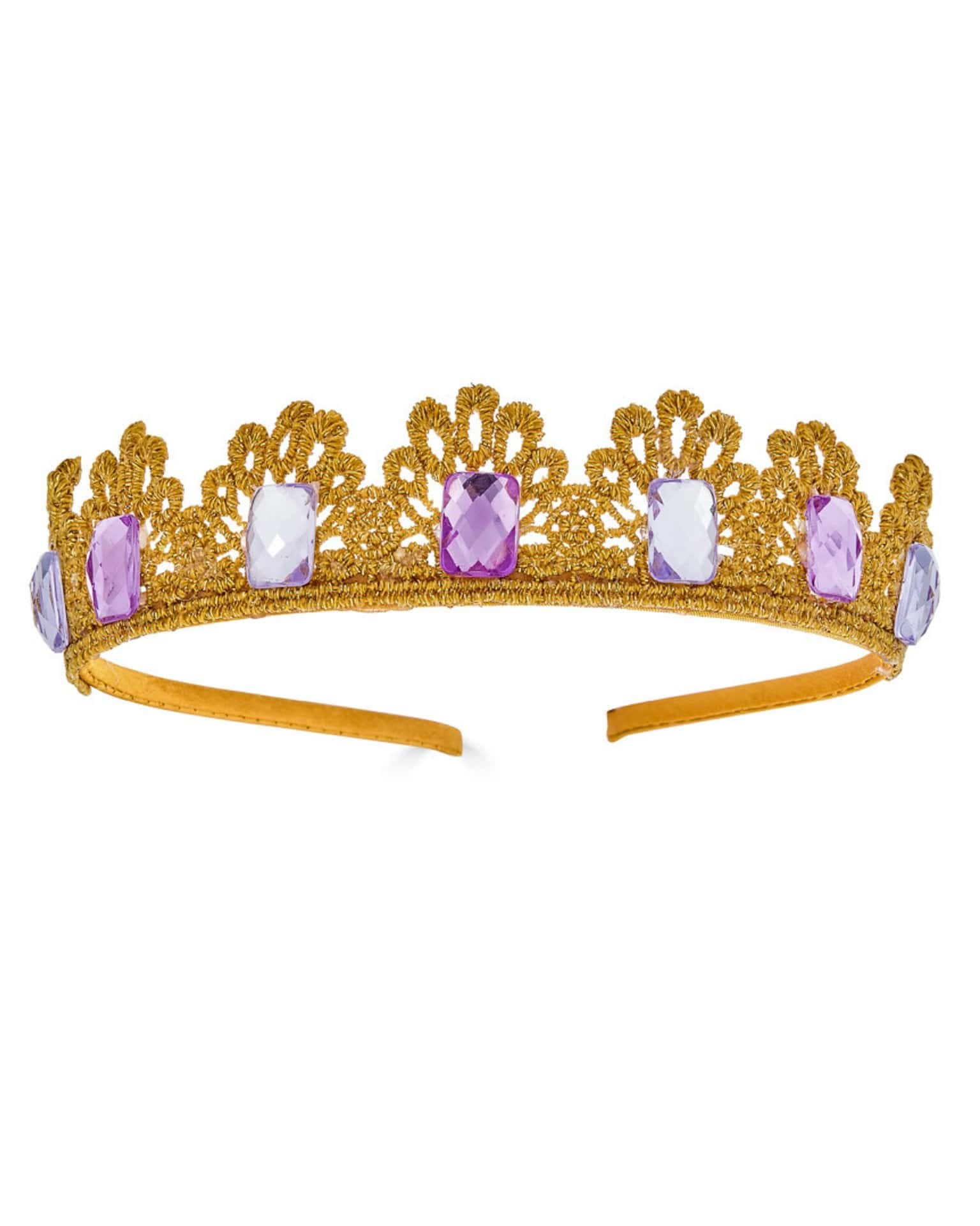 princess headband crown in purple Little