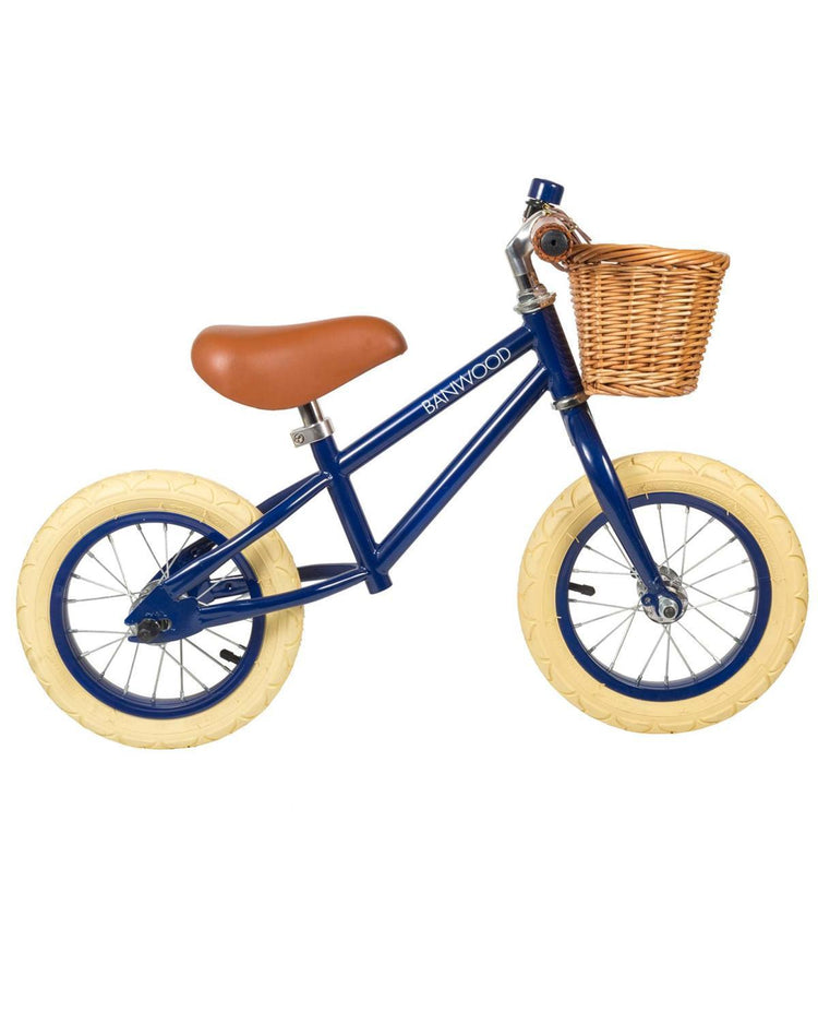 Little banwood play first go! balance bike in navy