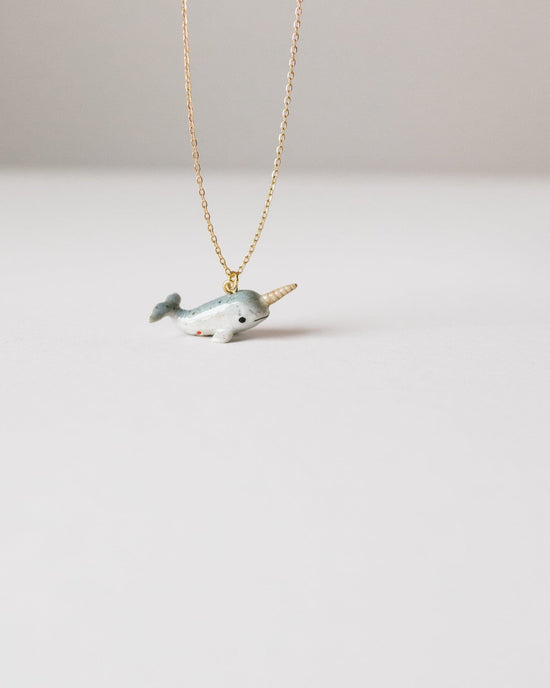 Little camp hollow accessories narwhal necklace