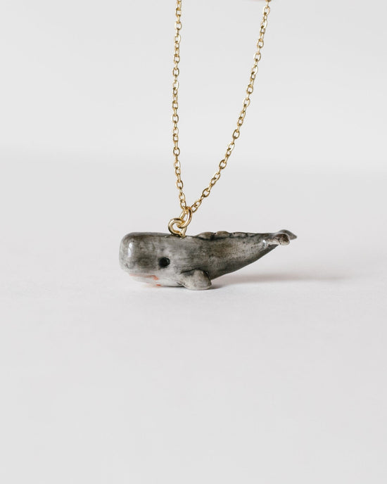 Little camp hollow accessories sperm whale necklace