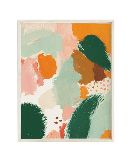 Little clementine kids room abstract meadow art print