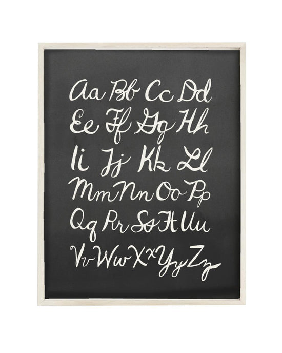 Little clementine kids room alphabet art print