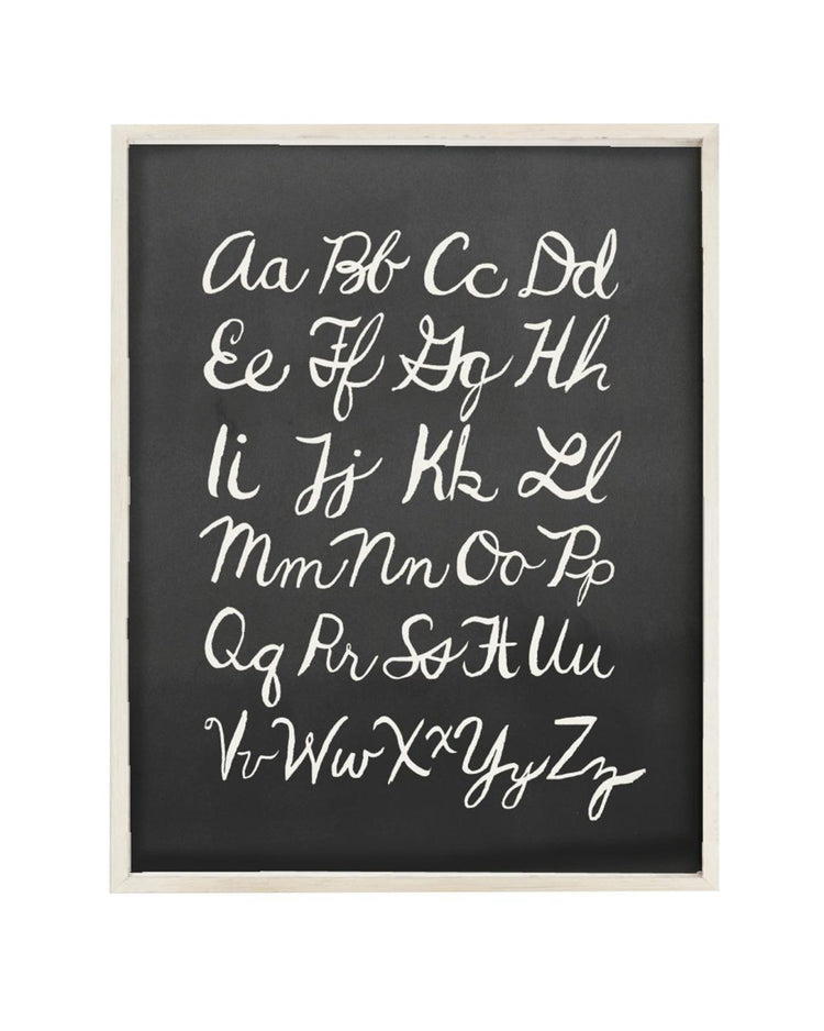 Little clementine kids room alphabet art print