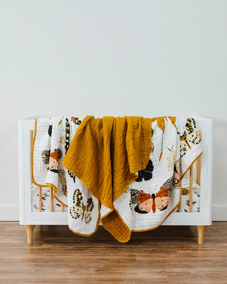Little clementine kids room butterfly collector quilt