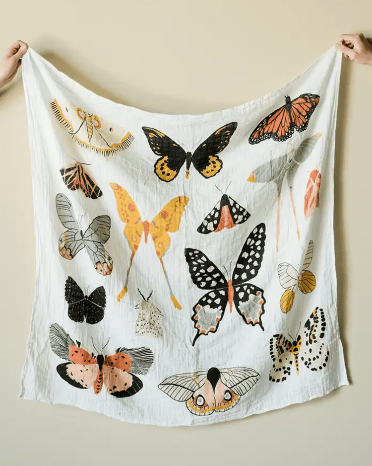 Little clementine kids room butterfly collector swaddle