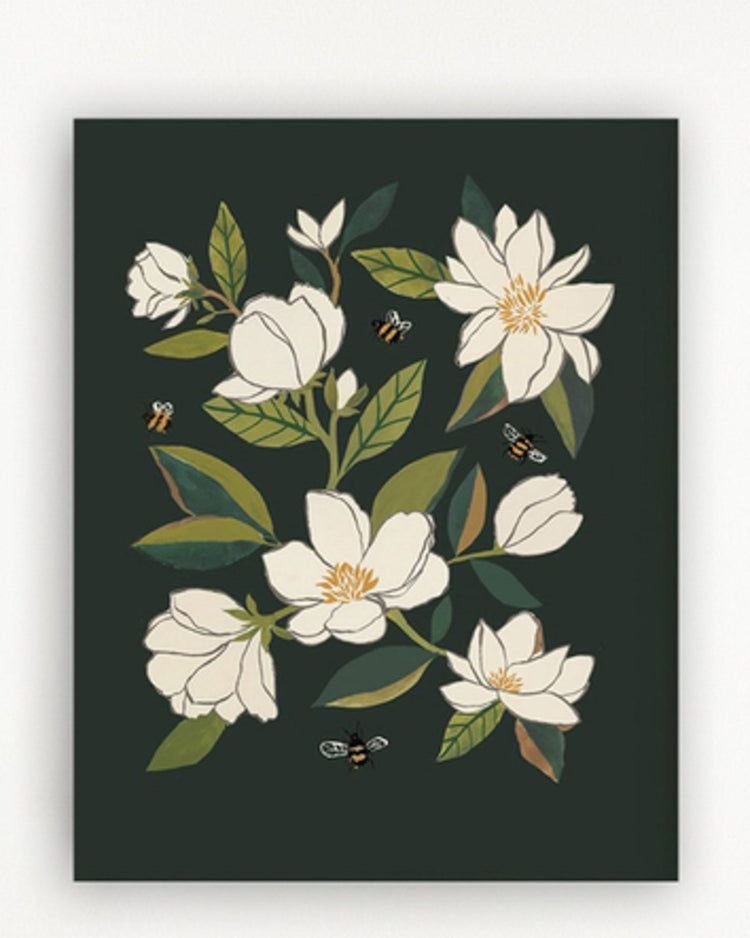 Little clementine kids room magnolia + bumblebees art print