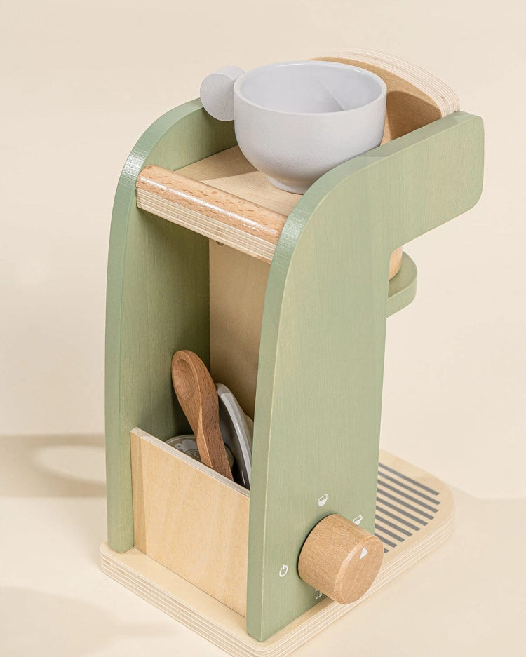Little coco village play wooden coffee maker set