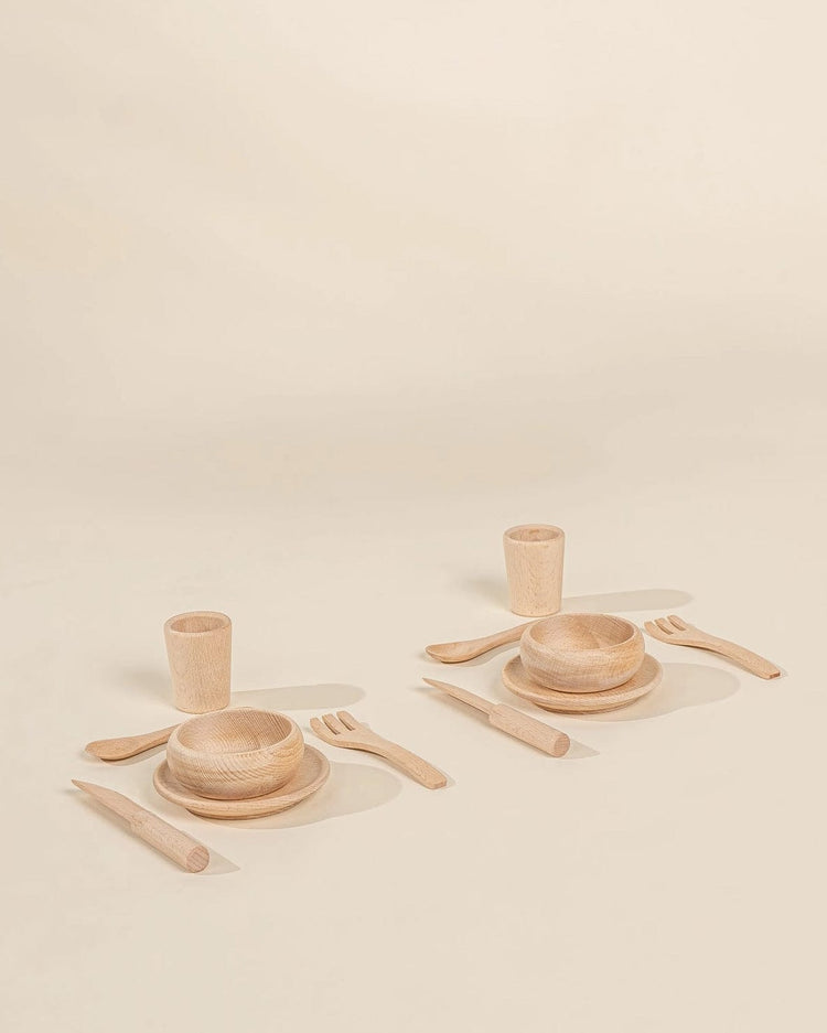 Little coco village play wooden dinnerware playset