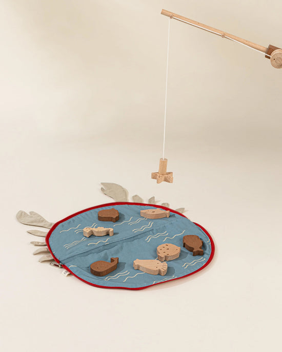 Little coco village play wooden fishing game