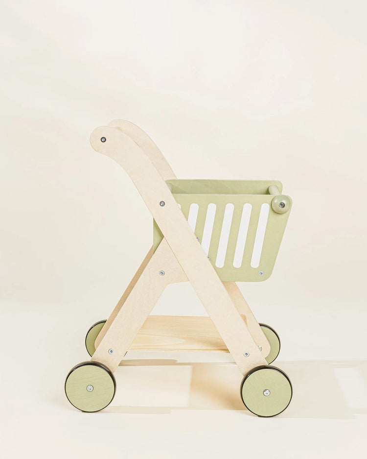 Little coco village play wooden shopping cart