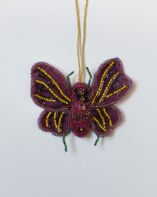 Little cody foster room beaded winged insect in yellow