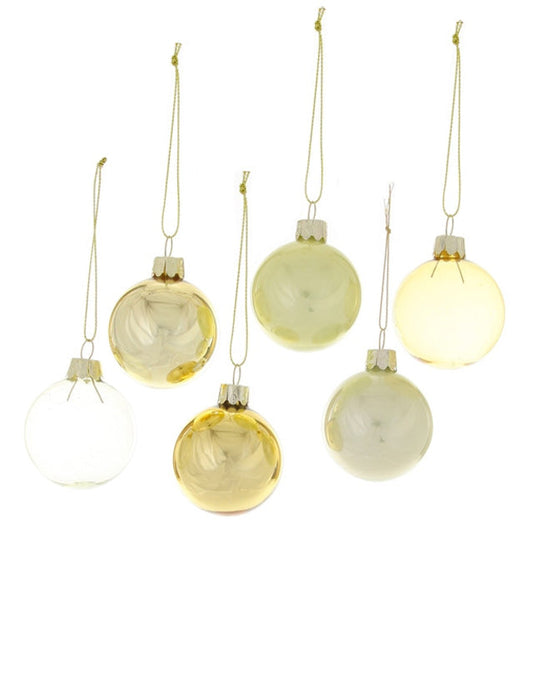 Little cody foster room small hue ornaments - set of 6 in yellow