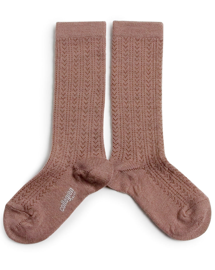 Little collegien accessories adèle knee socks in praline de lyon