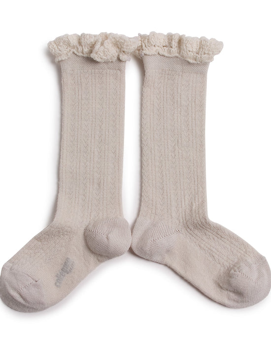 Little collegien accessories adeline knee socks in doux agneaux