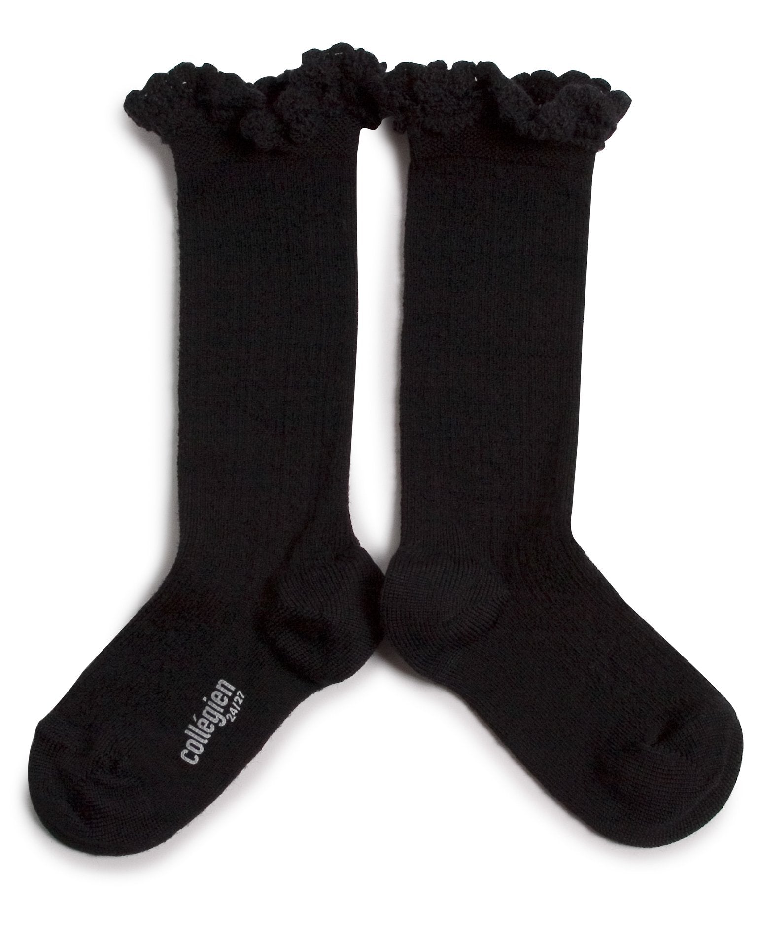 Little collegien accessories adeline knee socks in noir de charbon