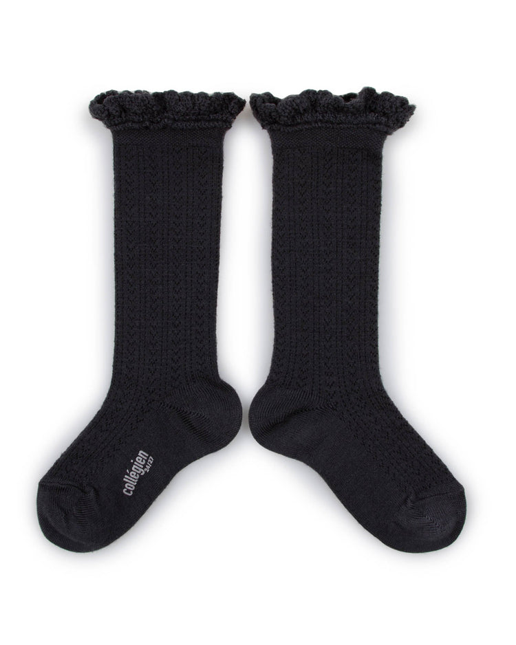 Little collégien accessories adeline knee socks in pierre de volvic