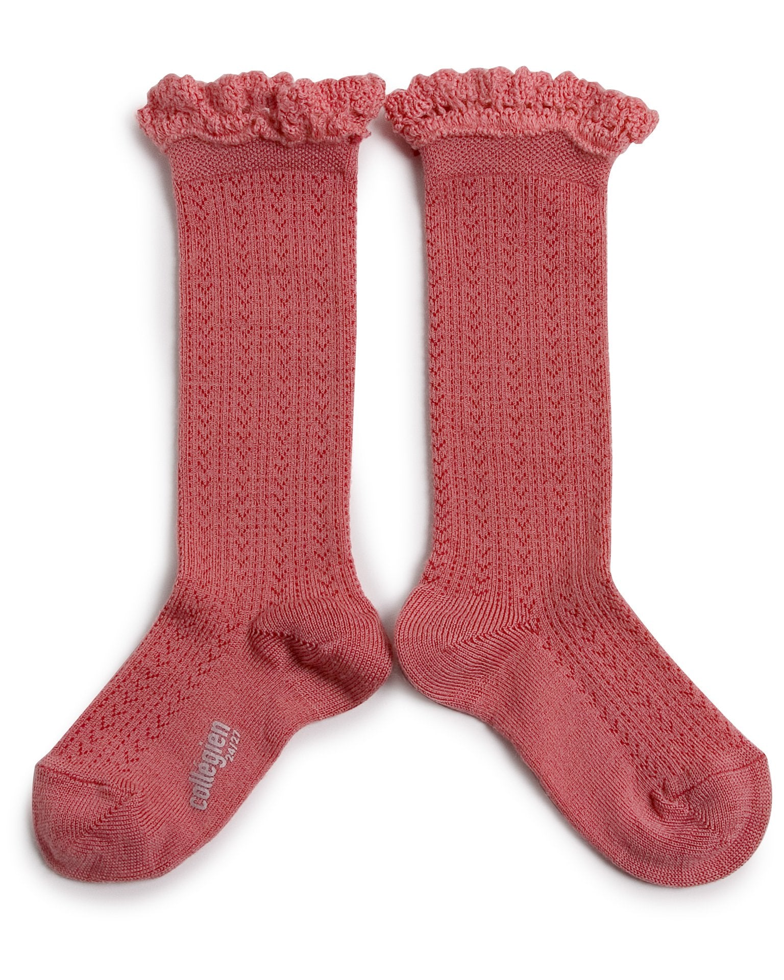 Little collegien accessories adeline knee socks in rose litchi