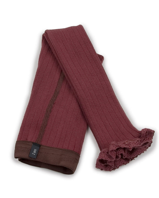 Little collegien accessories aliénor footless tights in châtaigne
