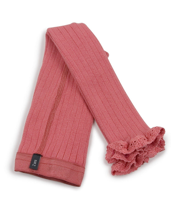 Little collegien accessories aliénor footless tights in rose litchi