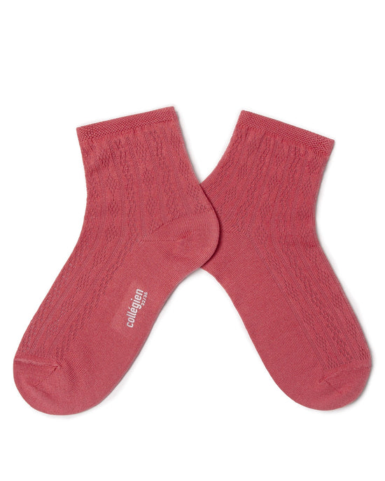 Little collegien accessories antoinette socks in rose litchi