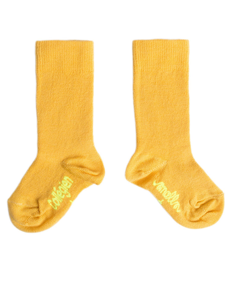 Little collegien accessories collegien + smalls wool knee socks in mustard