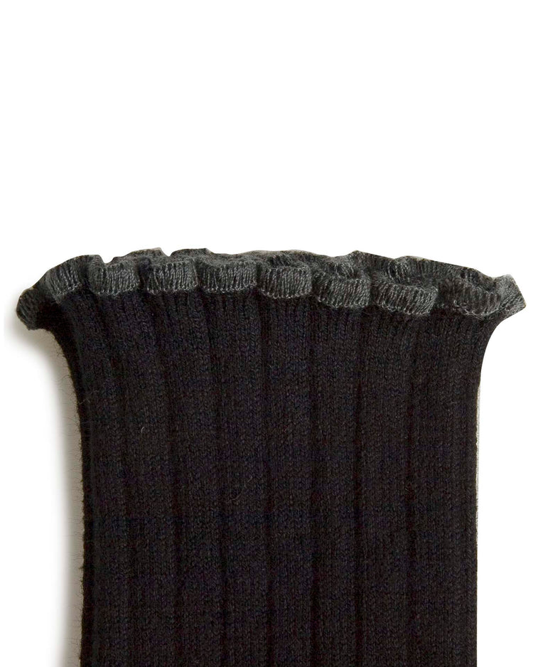 Little collégien accessories delphine ankle socks in noir de charbon