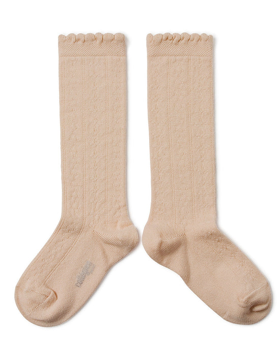 Little collegien accessories juliette organic knee socks in sorbet