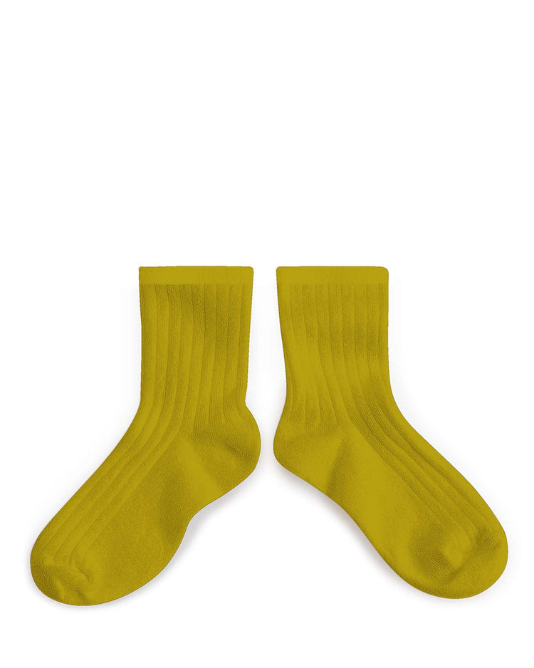 Little collégien accessories la mini ankle socks in kiwi doré