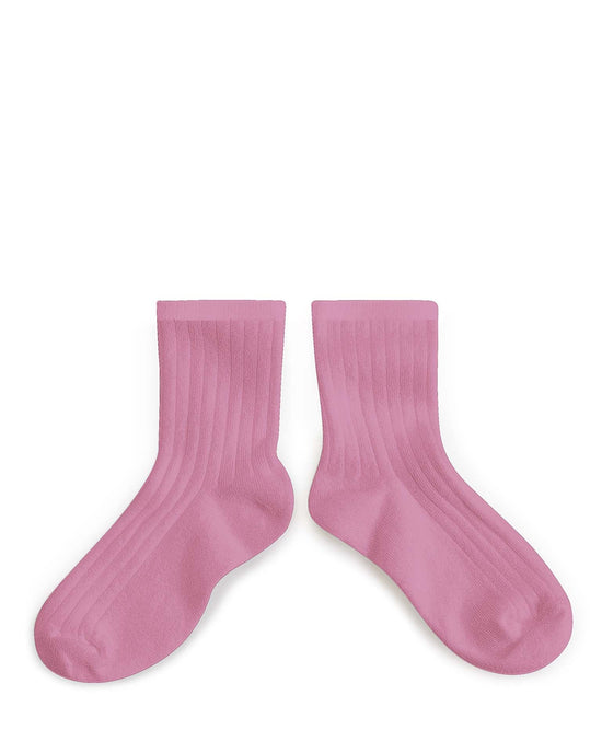 Little collégien accessories la mini ankle socks in rose bonbon