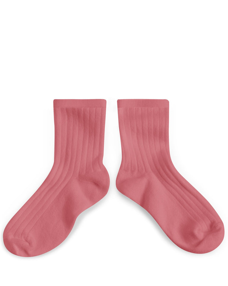 Little collegien accessories la mini ankle socks in rose litchi