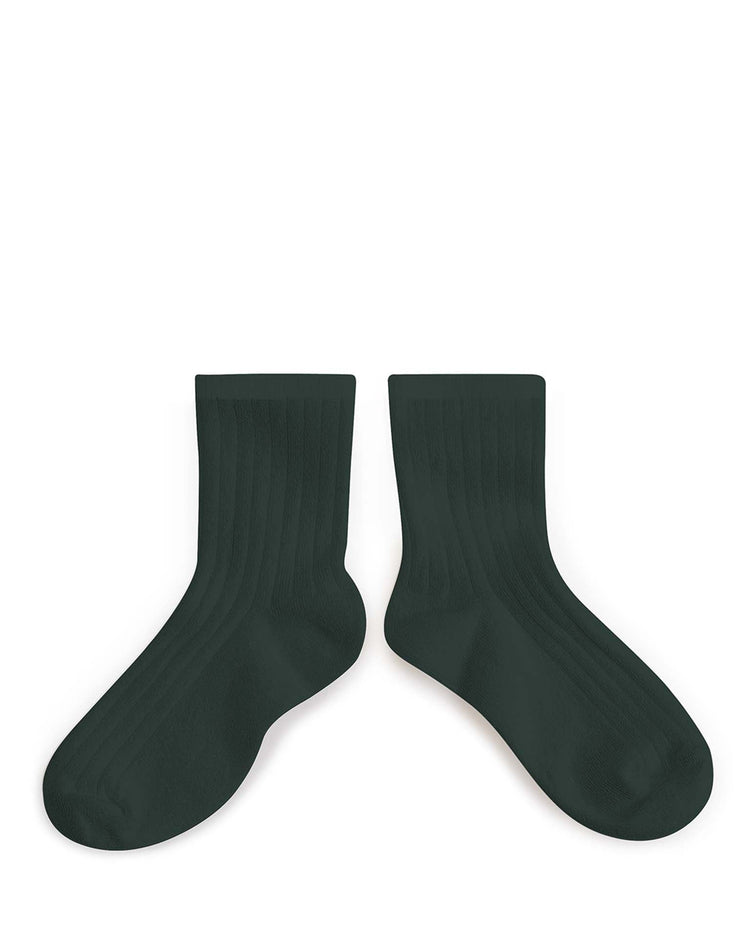 Little collégien accessories la mini ankle socks in vert fôret