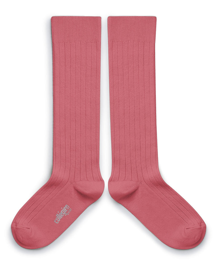 Little collegien accessories le haute knee socks in rose litchi