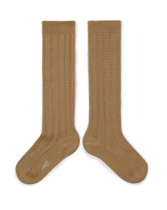 Little collegien accessories léonie knee socks in petite taupe