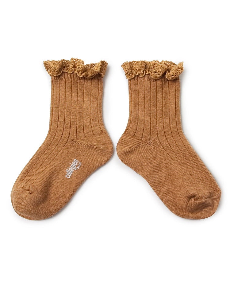 Little collegien accessories lili ankle socks in caramel au beurre sale