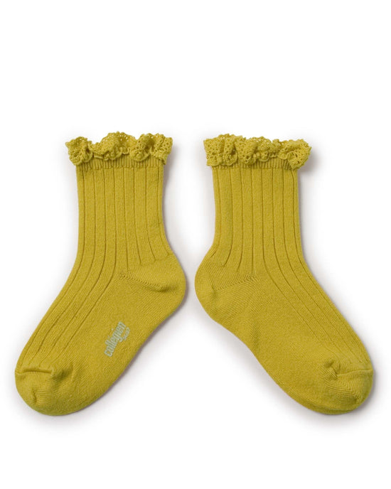 Little collégien accessories lili ankle socks in kiwi doré