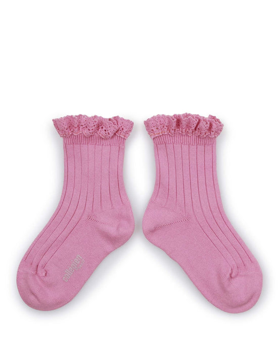 Little collégien accessories lili ankle socks in rose bonbon
