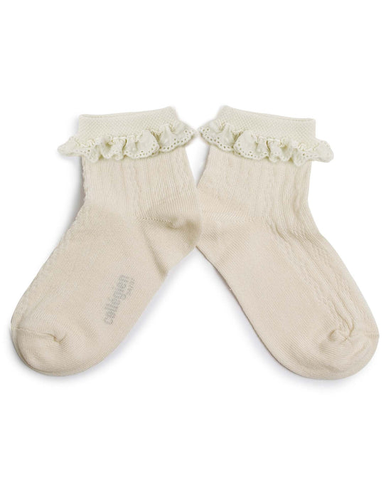 Little collégien accessories marie-antoinette ankle socks in doux agneaux