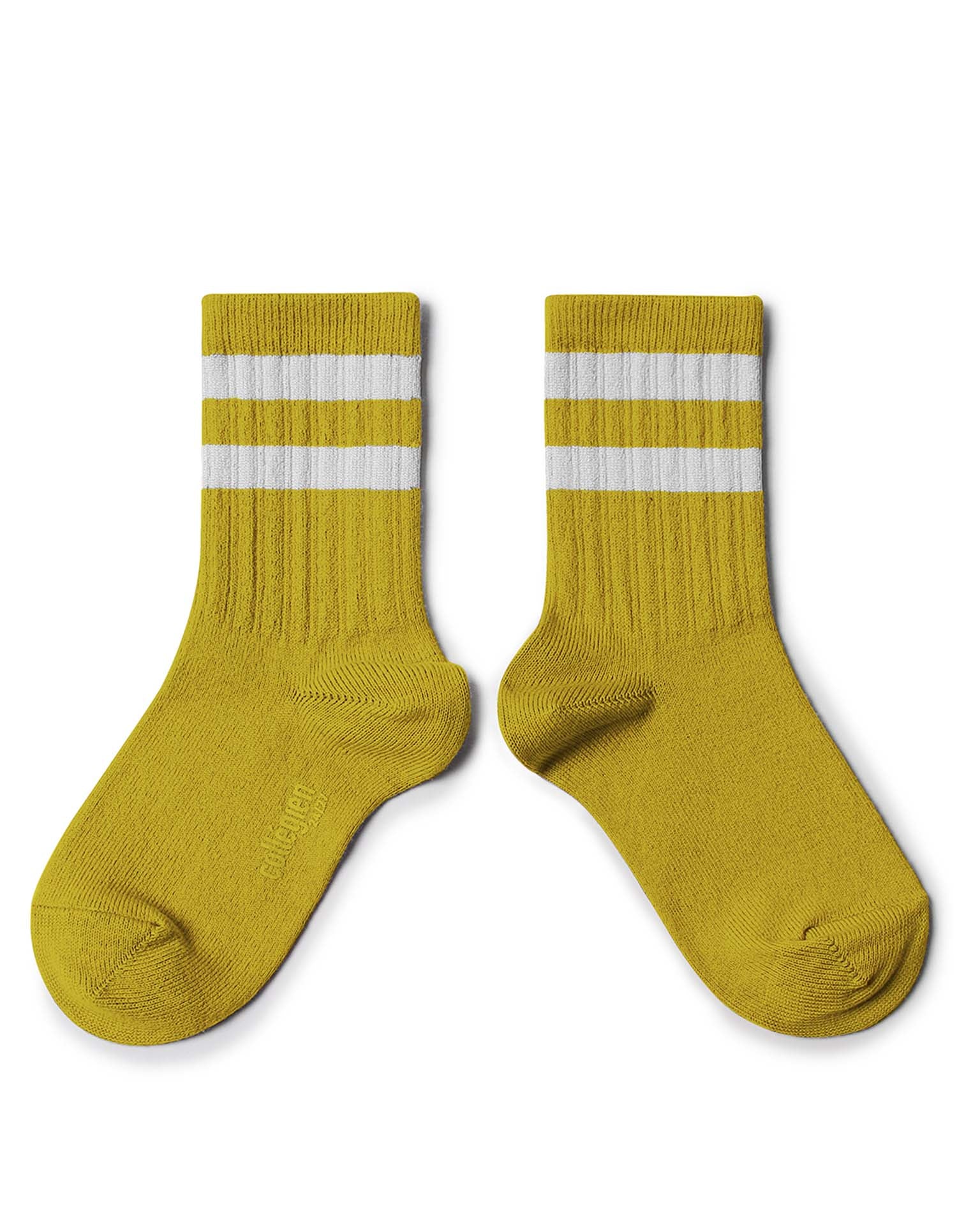 Little collégien accessories nico crew socks in kiwi doré